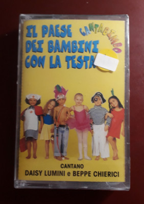 DAISY LUMINI,BEPPE CHIERICI-PAESE DEI BAMBINI CON LA TESTA*MC K7 NUOVA SIGILLATA
