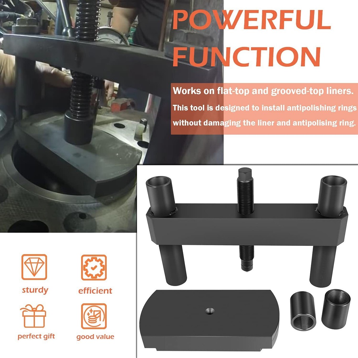 Cylinder Liner Press Installer Tool Heavy Duty For Cummins ISX X15 Cylinder Liner Press Installer Tool Heavy Duty For Cummins ISX X15