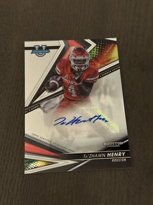 2022-23 Bowman's Best U University Best of 2022 Auto #BA-TZH Ta ZHAWN HENRY Card