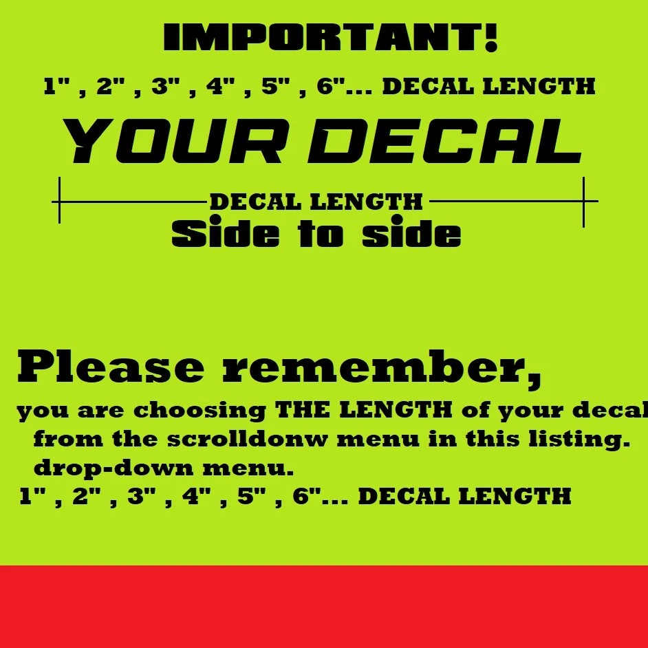 CUSTOM TEXT NAME Personalized Vinyl Lettering Decal Sticker , Car, Door, Window - Image 3 of 4