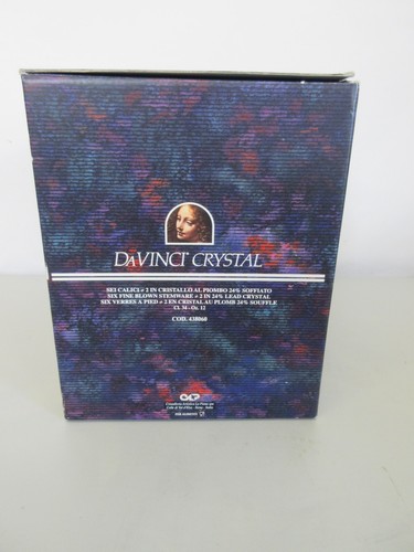 Da Vinci Crystal Wine Glasses Set of 4 Fine Blown Stemware 22.5cm Tall - Picture 10 of 12