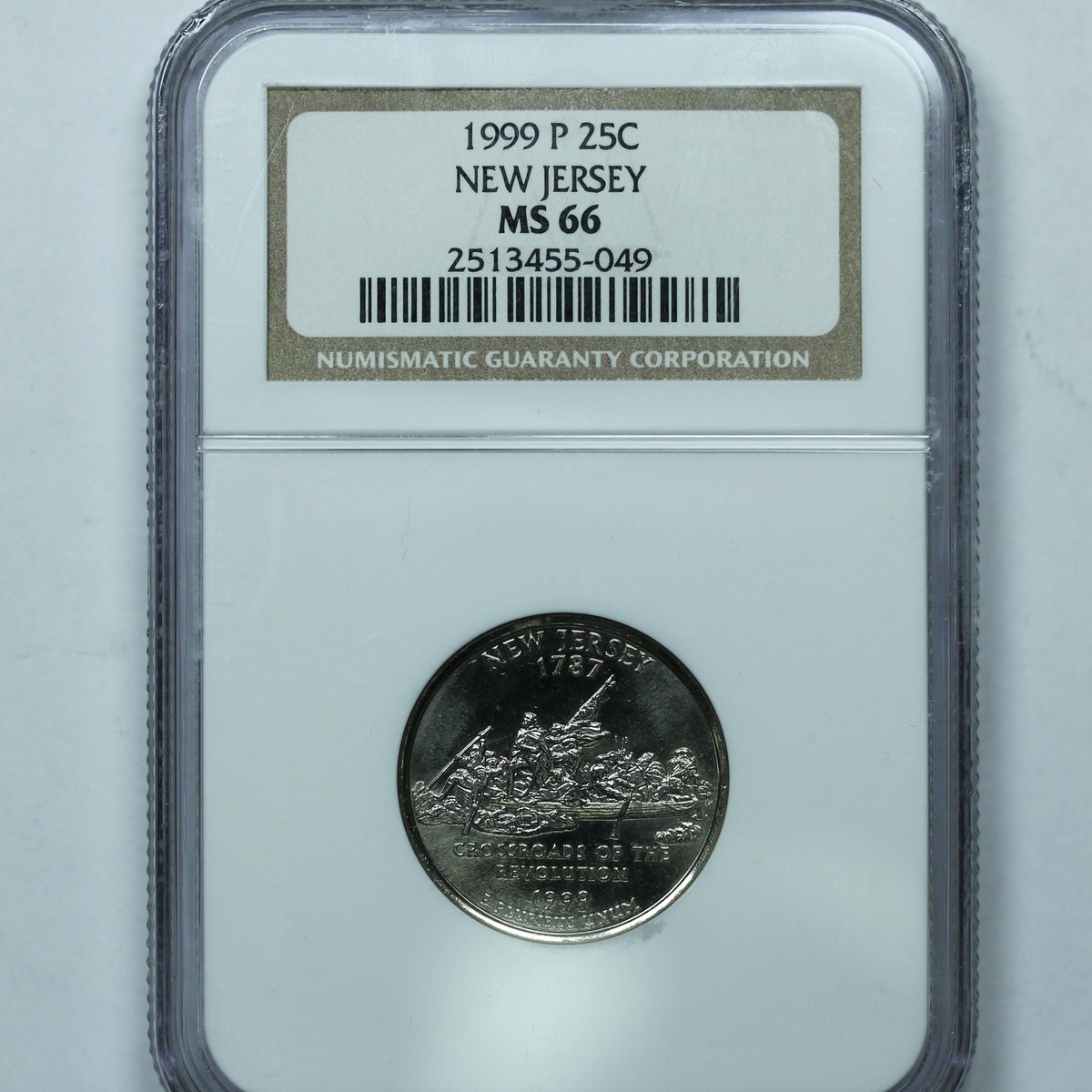 1999 P 25c New Jersey Quarter - NGC MS 66 | eBay
