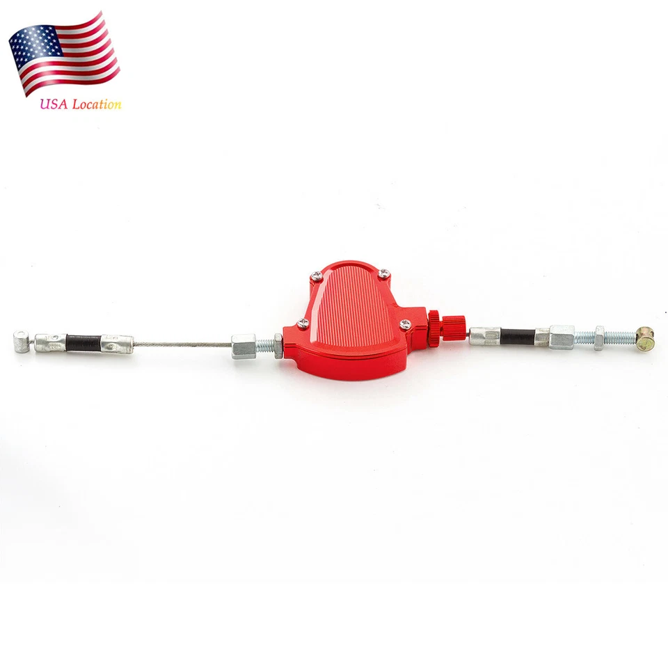 Palanca de tracción de embrague universal rojo sistema fácil aluminio CNC anodizado EE. UU. Foto 2 de 4