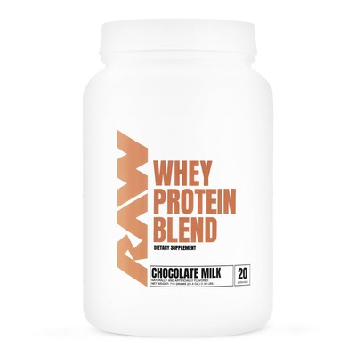 RAW Nutrition Whey Protein Powder Chocolate Milk 20 Servings No Additives Health