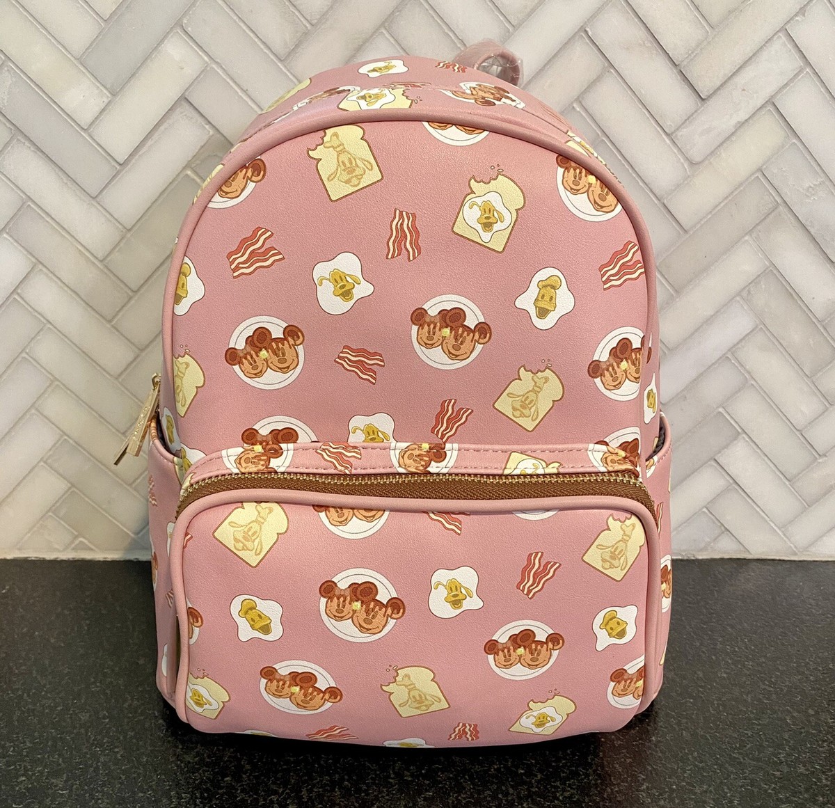 NWT Danielle Nicole Mickey waffle breakfast mini backpack $_57.PNG?set_id=880000500F main image 4