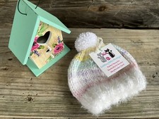 Hand Knitted Pom Pom Beanie Winter Hat