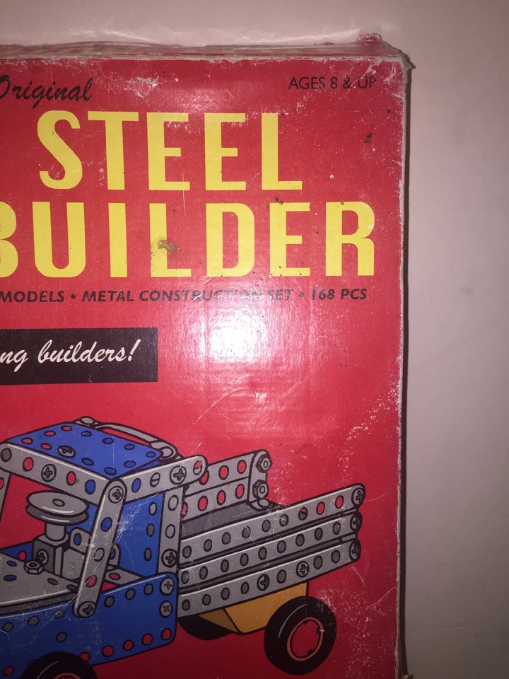 Vintage The Original Steel Builder Metal Construction Set By Schylling With Box - Image 3 of 4