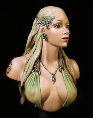 1/20 60mm Resin Spirit Princess Figure Bust Unpainted Unassembled TS593