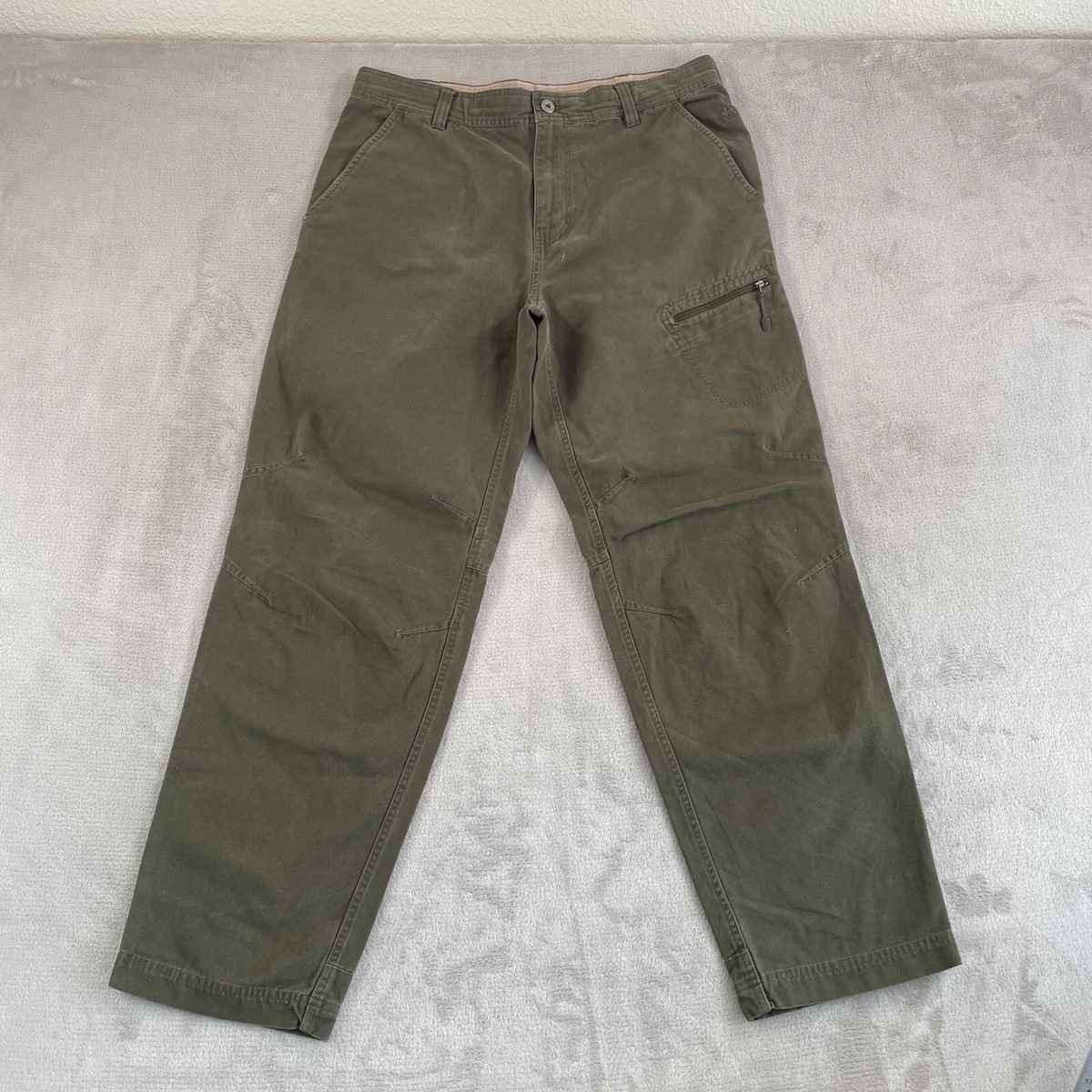 Vintage Nike ACG Pants Men 36x32 Olive Green Cargo Canvas