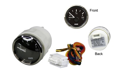 KUS Pactrade Marine Boat 2'' SS316 Water Tank Level Gauge Indicator Empty 