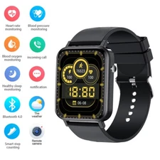 Bluetooth Touch Smart Watch Heart Rate Sleep TMEP Monitor Sport Fitness Bracelet