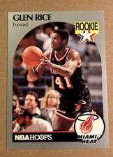 1990-91 NBA Hoops #168 Glen Rice Rookie RC Basketball Card