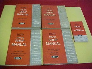 Details About 1970 Original Ford Bronco F 100 250 350 Truck Shop Service Repair Manual Set 70