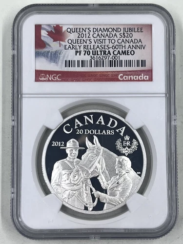2012 Canada S$20 NGC PF70 Ultra Cameo Queen's Visit to Canada Diamond Jubilee