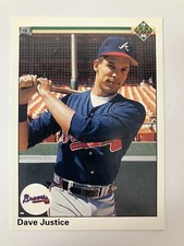 1990 Upper Decki - #711 Dave Justice (RC)