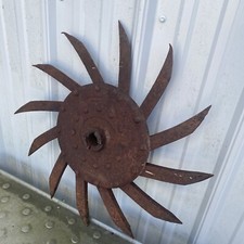 Antique Rotary Hoe Wheel  C-2360 International 23" Across  RH-02