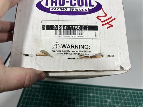Tru-Coil® 5 x 9.5 Oval Track Racing Front Spring, 1150lb Rate New In Box. - Picture 4 of 6
