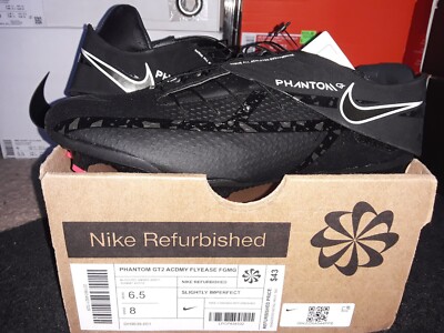 Nike Air Zoom Phantom GT2 Academy Flyease FG MG Black Soccer Cleats DH9638 001