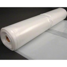 Husky 10' x 100' 6 MIL Clear Plastic Sheeting - Moisture Barrier - Made in USA