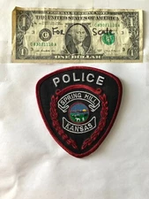 Spring hill Kansas Police Patch un-sewn in Great Shape