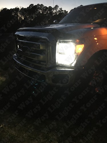 Faro LED blanco para 2008-2016 F250 F350 + bombillas de señal de conmutación - Imagen 4 de 7