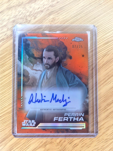 2024 Topps Chrome Star Wars Perrin Fertha Orange Auto /25 🔥 | eBay