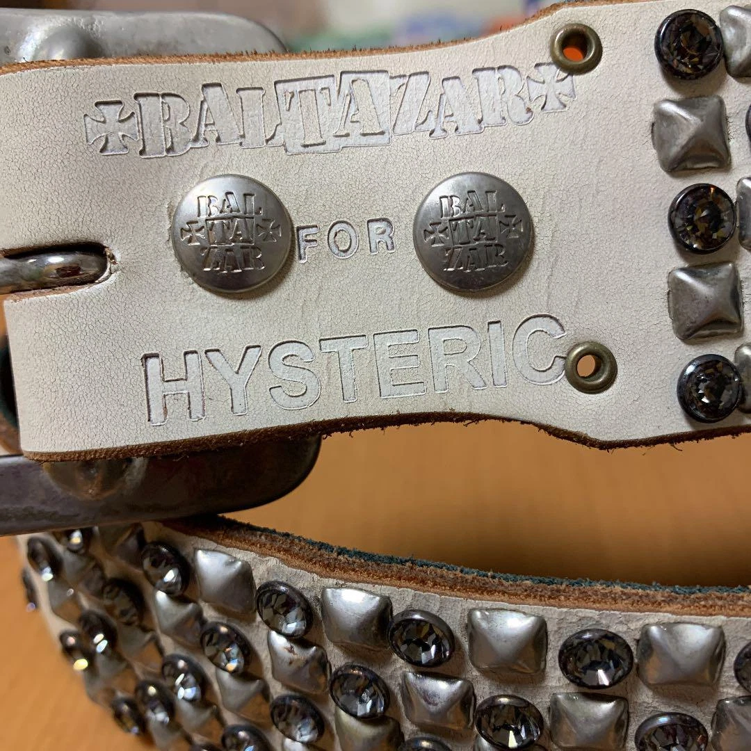 Hysteric Glamour x Baltazar Studded Belt White Size S From Japan