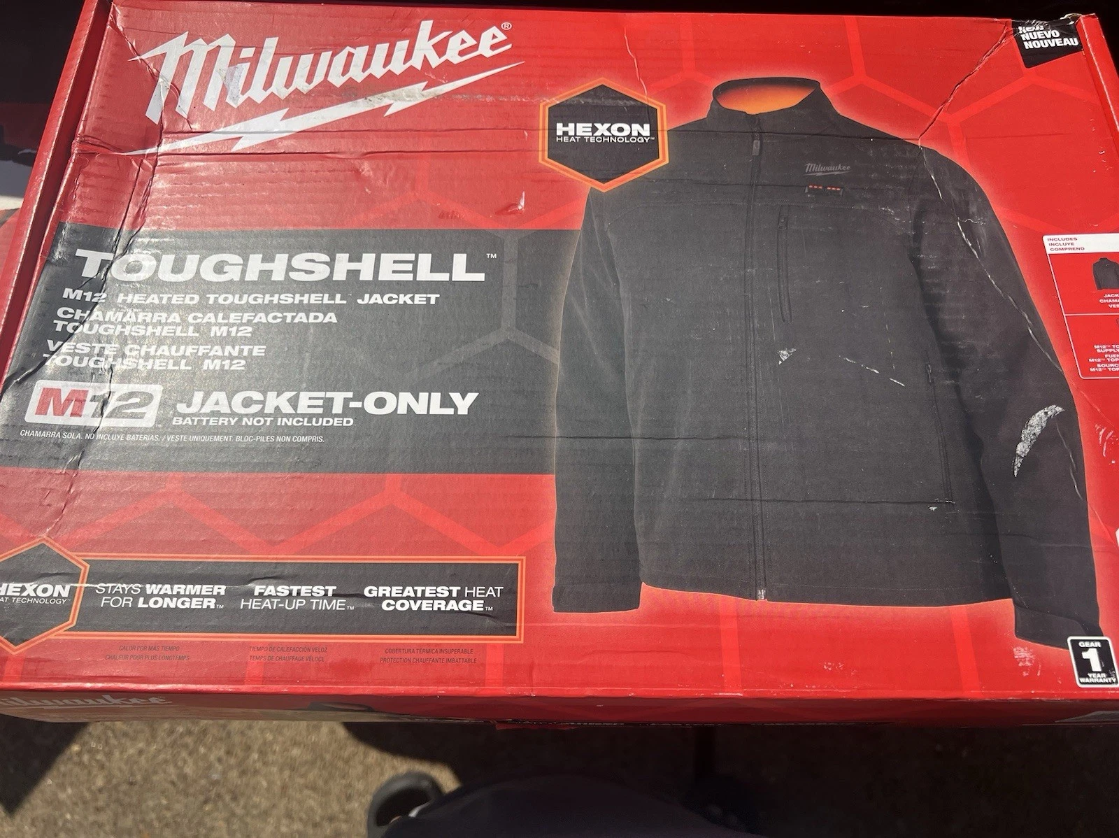 MilwaukeeMen's X-Large M12 12V Lithium-Ion Cordless TOUGHSHELL -Read Description