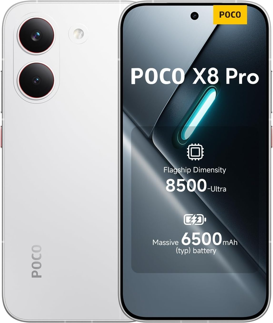 Xiaomi Poco X8 Pro Smartphone Unlocked - 8GB + 256GB Rom Dual Sim - White - BNIB