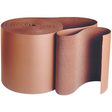 BOX USA Shipping Corrugated Roll 24L x 250W 1-Pack, Singleface Corrugated