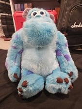 Disney Store Monsters Inc Plush Sulley Stuffed Animal Toy Blue Purple 12"