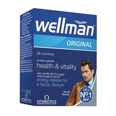 Nahrungsergänzungsmittel für Männer, WELLMAN ORIGINAL, 30 Tabletten.