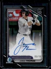 2024 Bowman Draft Jared Thomas Chrome Auto Black Refractor 1st #/10 Rockies