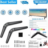 Universal TV Stand for Most 32-55 Inch TCL and Smart TVs - Pedestal Legs Repl...
