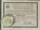 1889 CC Morgan Silver Dollar Proof Coin; National Collectors Mint; Uncirculated