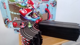 Carrera GO!!! Track and mario cars 14x straights and 12 x corners.