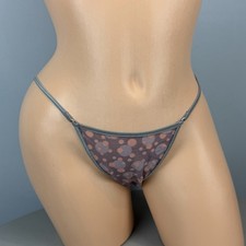 Vtg Y2K Victoria's Secret Polka Dot String Bikini Panties Size Medium NWT
