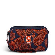 Cotton RFID All in One Crossbody, Navy/Orange Bandana with Syracuse Universit...