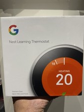 Termostato Google Nest Learning 3a Generazione Acciaio Inox Pro Edition Nuovo SIGILLATO 