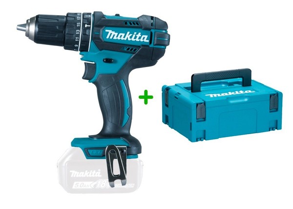 Makita DHP482ZJ Akku-Schlagbohrschrauber 18V DHP482Z Solo Im Makpac 2 Koffer-image