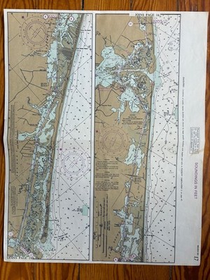 1900-Now - Chart Nautical Chart 1960S 70S 28X42in
