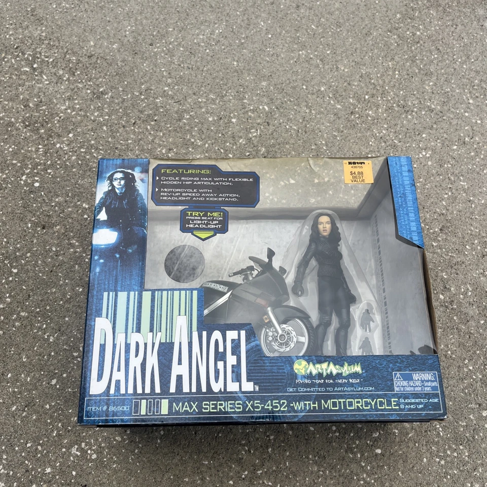 Figura Art Asylum 86500 Dark Angel 6 pulgadas Max Series X5 452 con motocicleta - NUEVA Foto 2 de 4