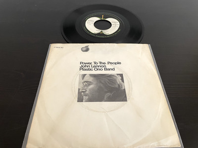 Vinyl 45 Umdrehungen JOHN LENNON - YOKO ONO - POWER TO THE PEOPLE - ÖFFNEN SIE IHRE BOX