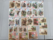 87 zeer oude chromos prenten LA POSTE verschillende soorten of reeksen