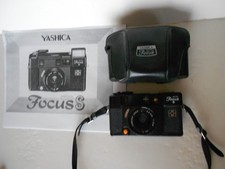 Vtg Yashica Auto Focus S 35mm Film Camera w/Case Japan Tested READ BELOW