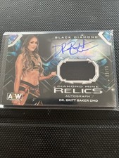 2024 AEW Black Diamond Dr Britt Baker DMD Diamond Mine Relics Autograph 13/15