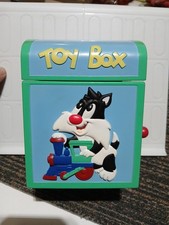 VTG Tweety Bird  Sylvester Looney Tunes 1998 Toy Box Jack In The Box WORKING