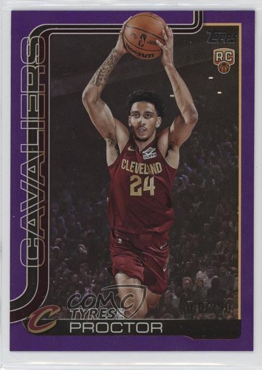 2025-26 Topps Purple Rainbow 50/250 Tyrese Proctor #250 Rookie RC 14md