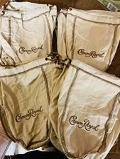 Lot of 18 Crown Royal Limited Edition Blenders Mash Bag Tan / Cream & Copper 
