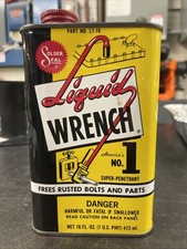 Vintage NOS Liquid Wrench Super Rust Solvent Penetrant Oil Can 16 Oz Made in USA